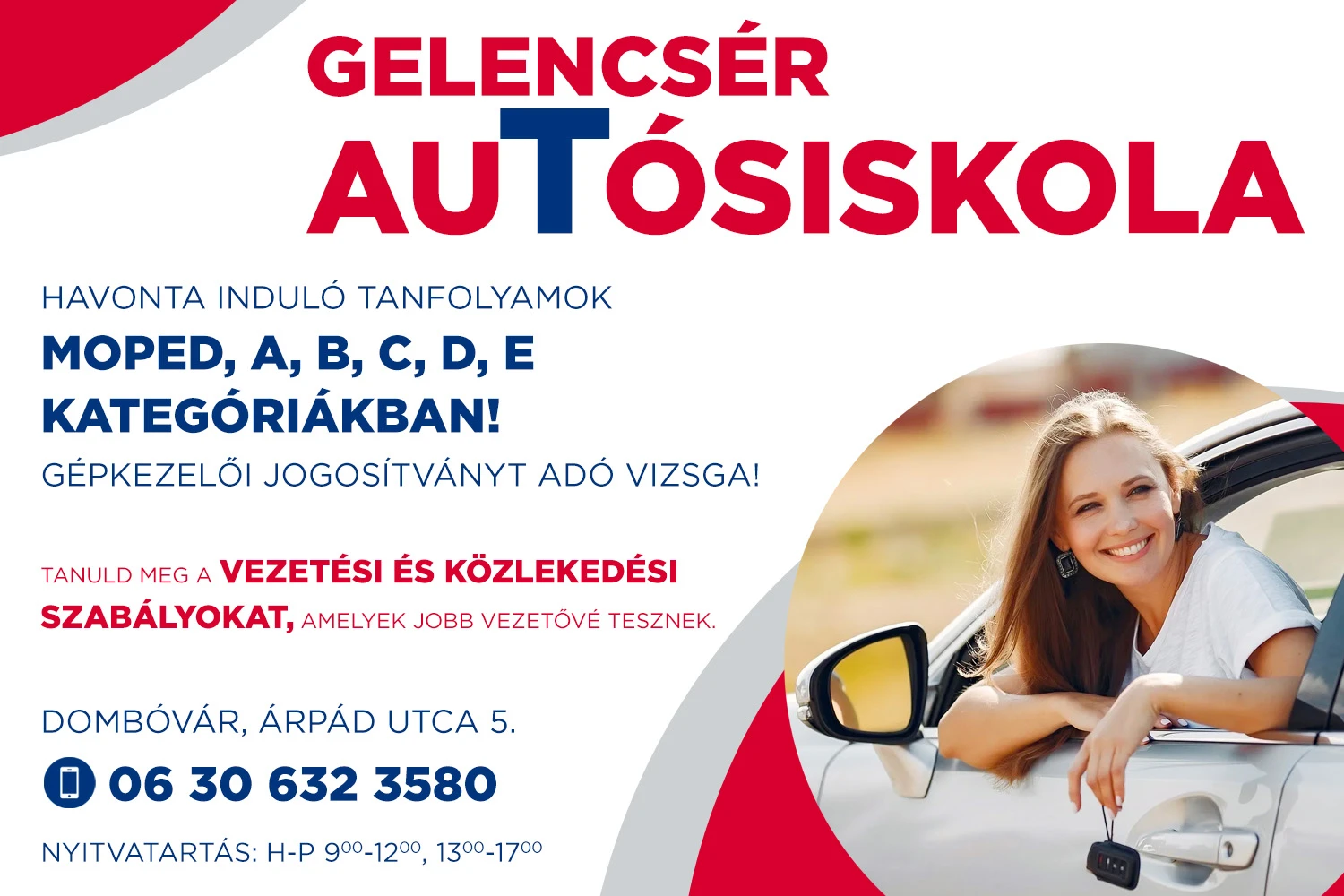 Gelencsér Autósiskola Dombóvár – jogosítvány és GKI képzések