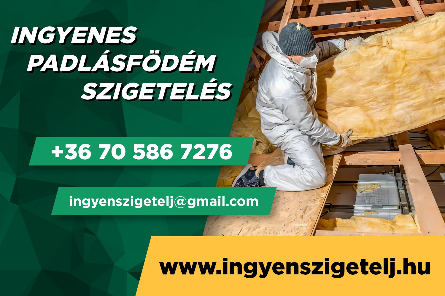 Ingyenes padlásfödém szigetelés
