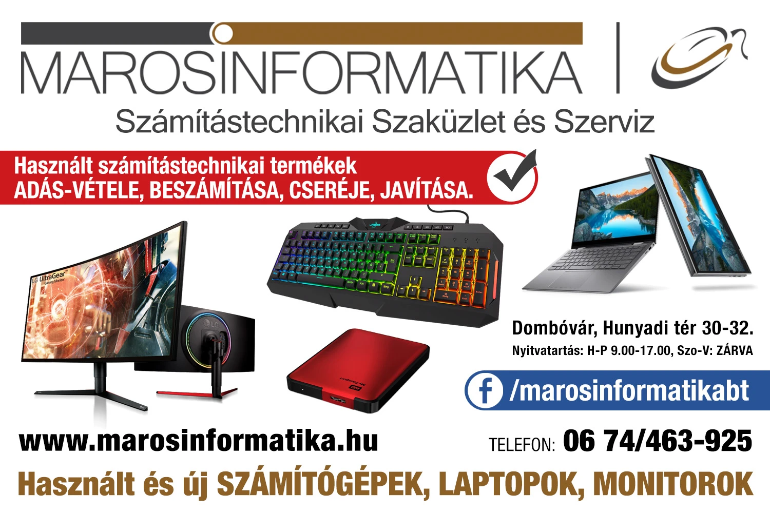 MarosInformatika Dombóvár – számítógép, laptop és számítástechnikai szerviz