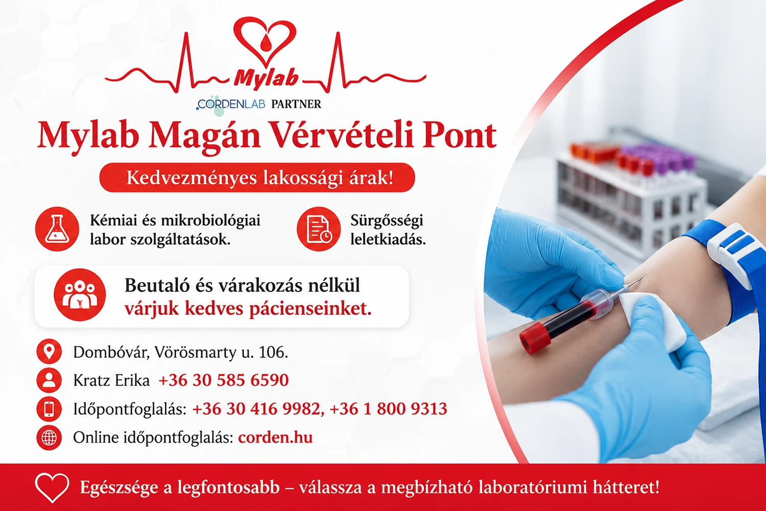 Mylab Magán Vérvételi Pont | Dombóvár